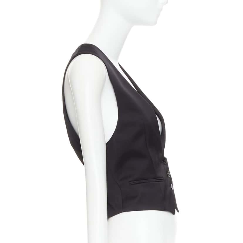 Alexandre Vauthier Top Black Silk Very good condition - Model View