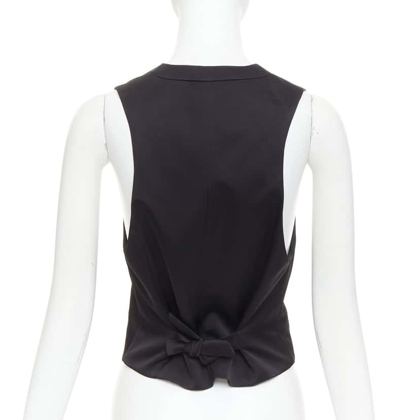 Alexandre Vauthier Top Black Silk Very good condition - Box View