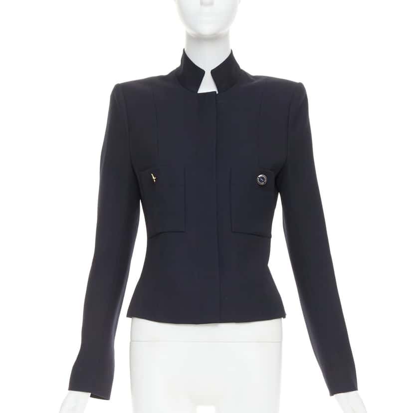 Alexandre Vauthier Jacket Navy Wool Very good condition - Front View