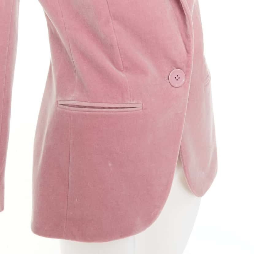 Alexandre Vauthier Jacket Pink Velvet Good condition - Back View