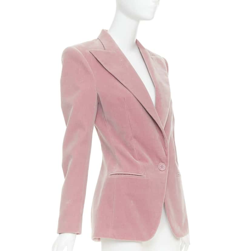 Alexandre Vauthier Jacket Pink Velvet Good condition - Model View