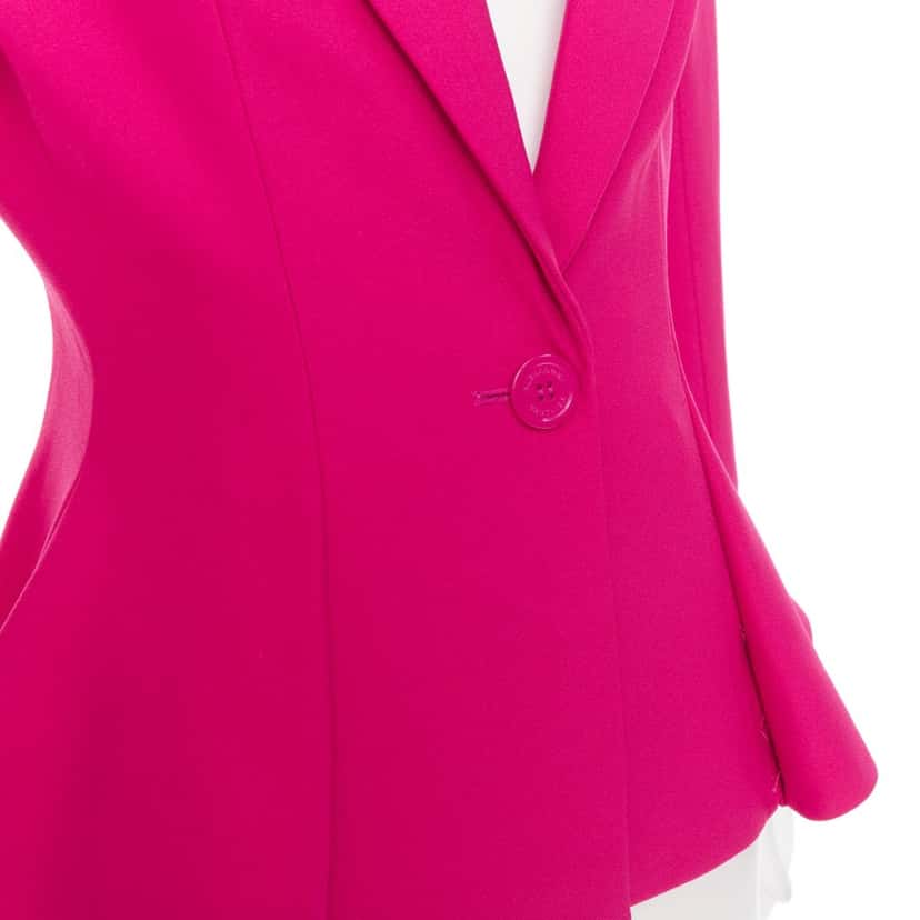 Alexandre Vauthier Pink Wool Jacket Pink Wool Very good condition - Back View