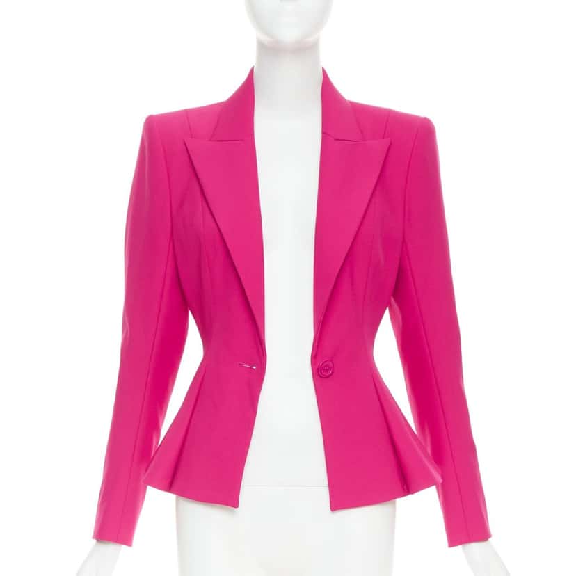 Alexandre Vauthier Pink Wool Jacket Pink Wool Very good condition - Inside View
