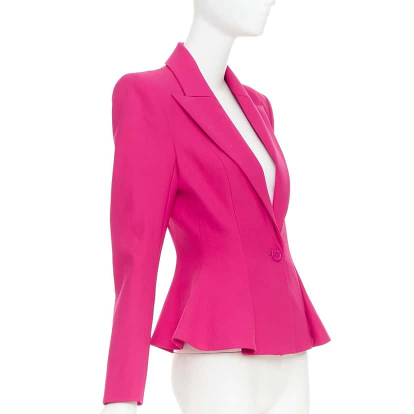 Alexandre Vauthier Pink Wool Jacket Pink Wool Very good condition - Model View