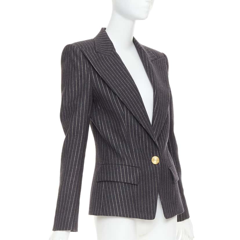 Alexandre Vauthier Jacket Grey Wool Very good condition - Model View