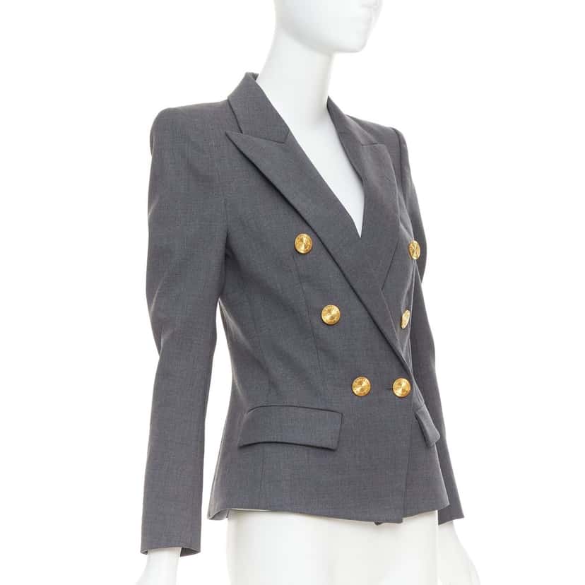 Alexandre Vauthier Jacket Grey Wool Very good condition - Model View