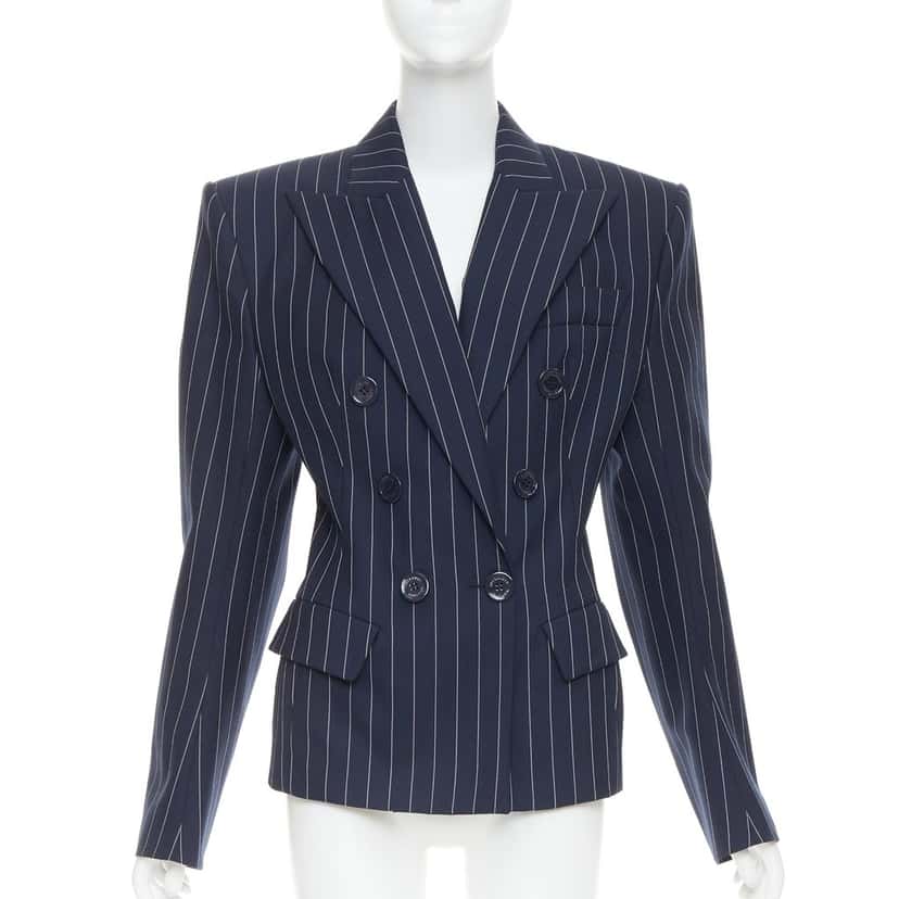 Alexandre Vauthier Jacket Navy Wool Very good condition - Front View