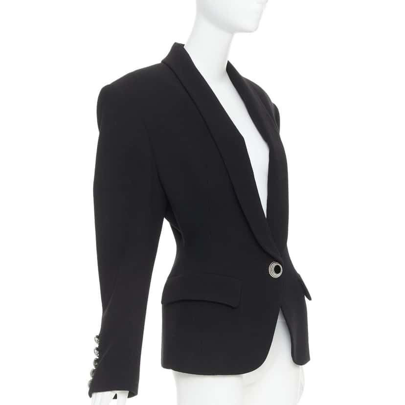 Alexandre Vauthier Jacket Black Wool Very good condition - Model View