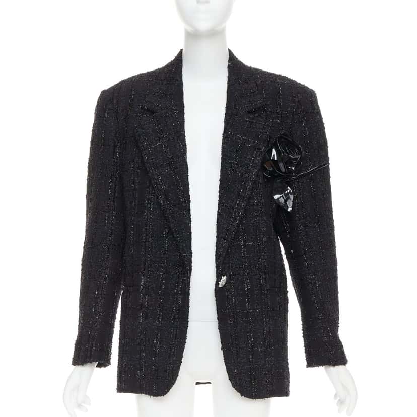 Alexandre Vauthier Jacket Black Tweed Very good condition - Inside View