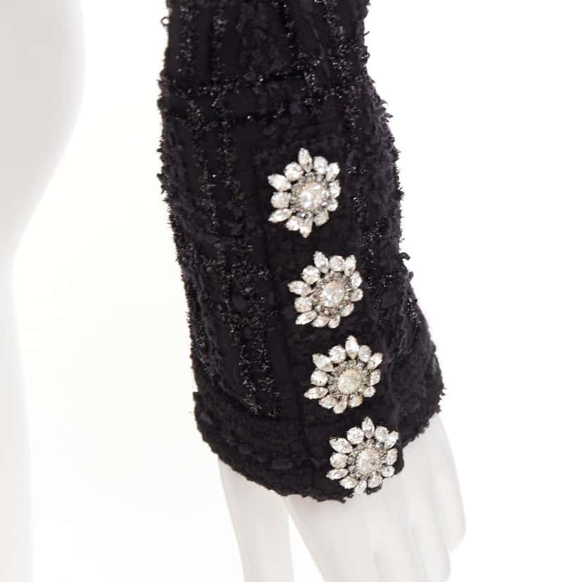 Alexandre Vauthier Jacket Black Tweed Very good condition - Back View