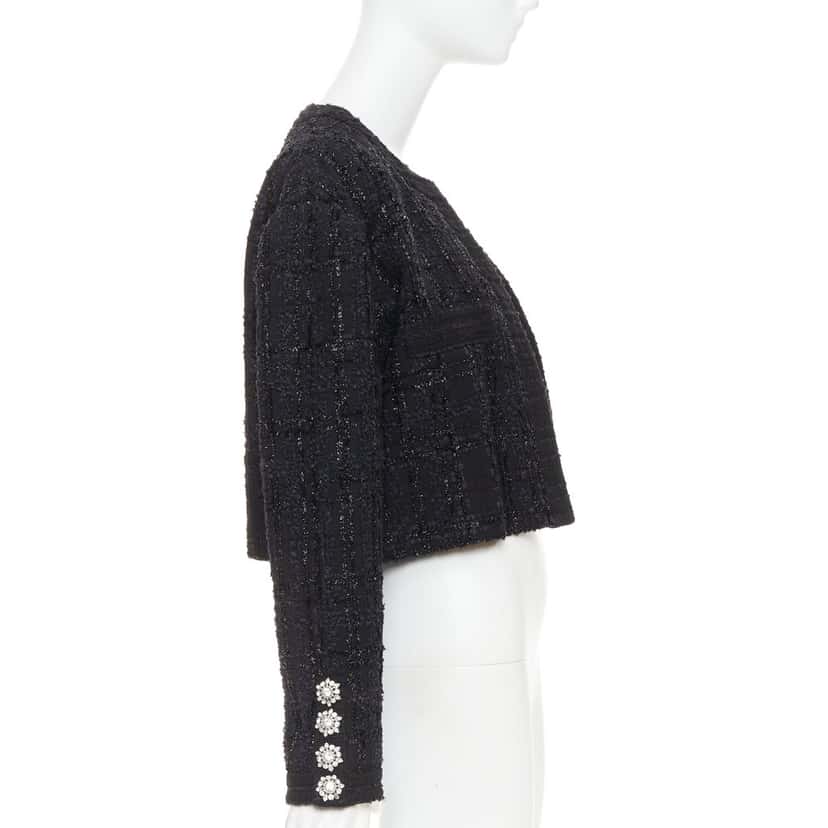 Alexandre Vauthier Jacket Black Tweed Very good condition - Model View