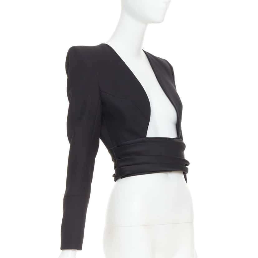Alexandre Vauthier Jacket Black Wool Very good condition - Inside View