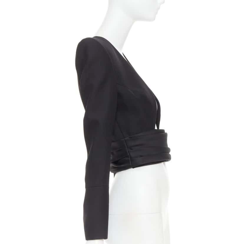 Alexandre Vauthier Jacket Black Wool Very good condition - Model View