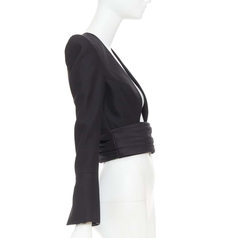 Alexandre Vauthier Jacket Black Wool Very good condition - Model View