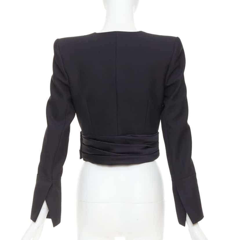 Alexandre Vauthier Jacket Black Wool Very good condition - Box View