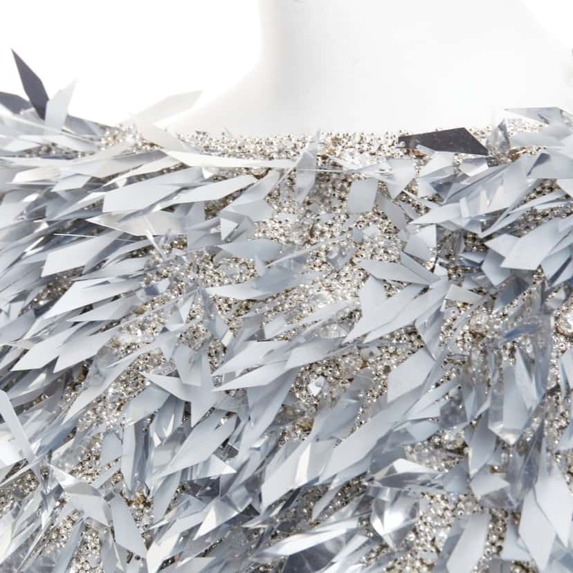 Alexandre Vauthier Dress Silver Polyester Very good condition - Back View