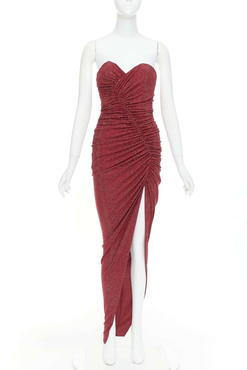 Alexandre Vauthier Dress Red Viscose Very good condition - Front View