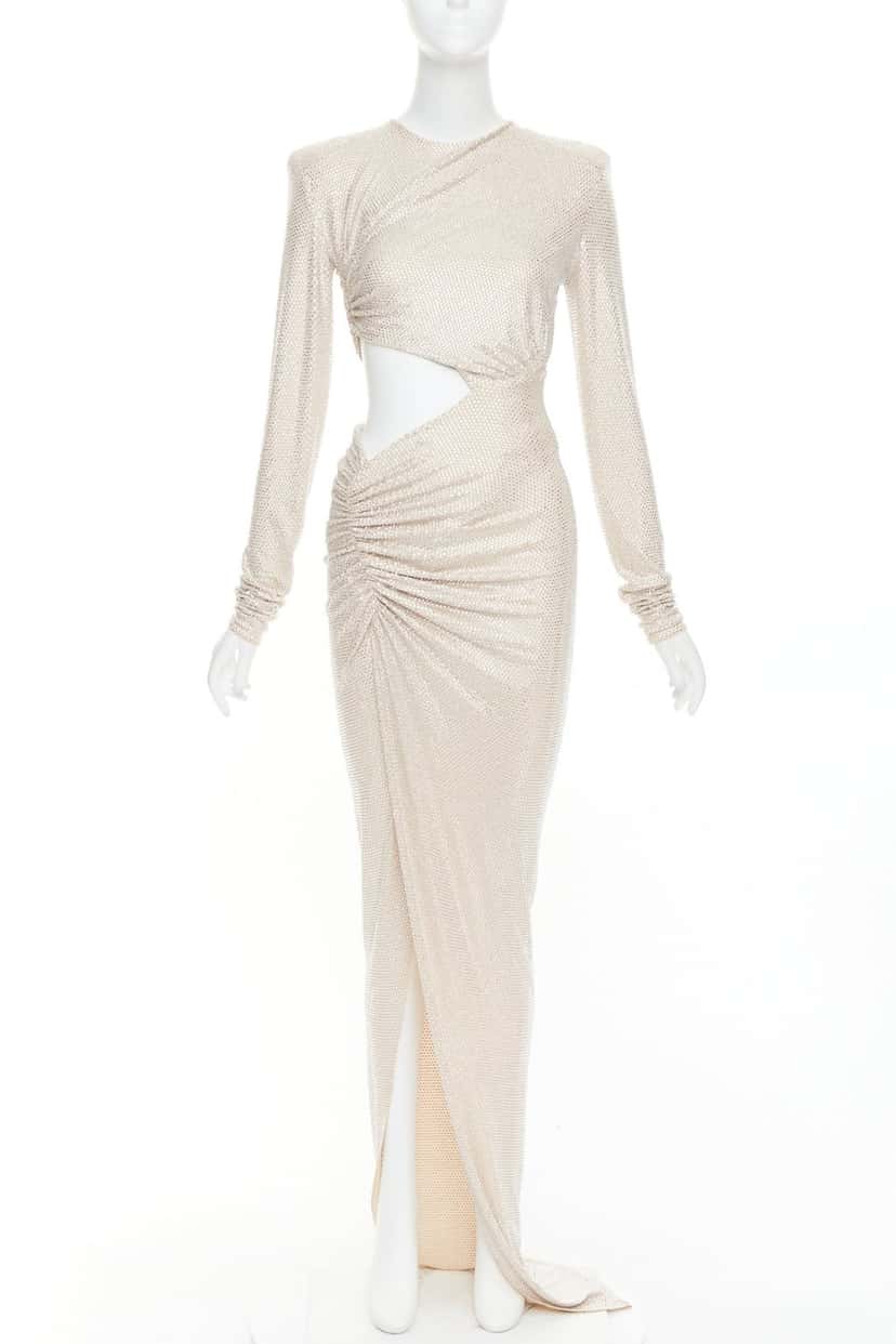 Alexandre Vauthier Dress Beige Viscose Very good condition - Front View