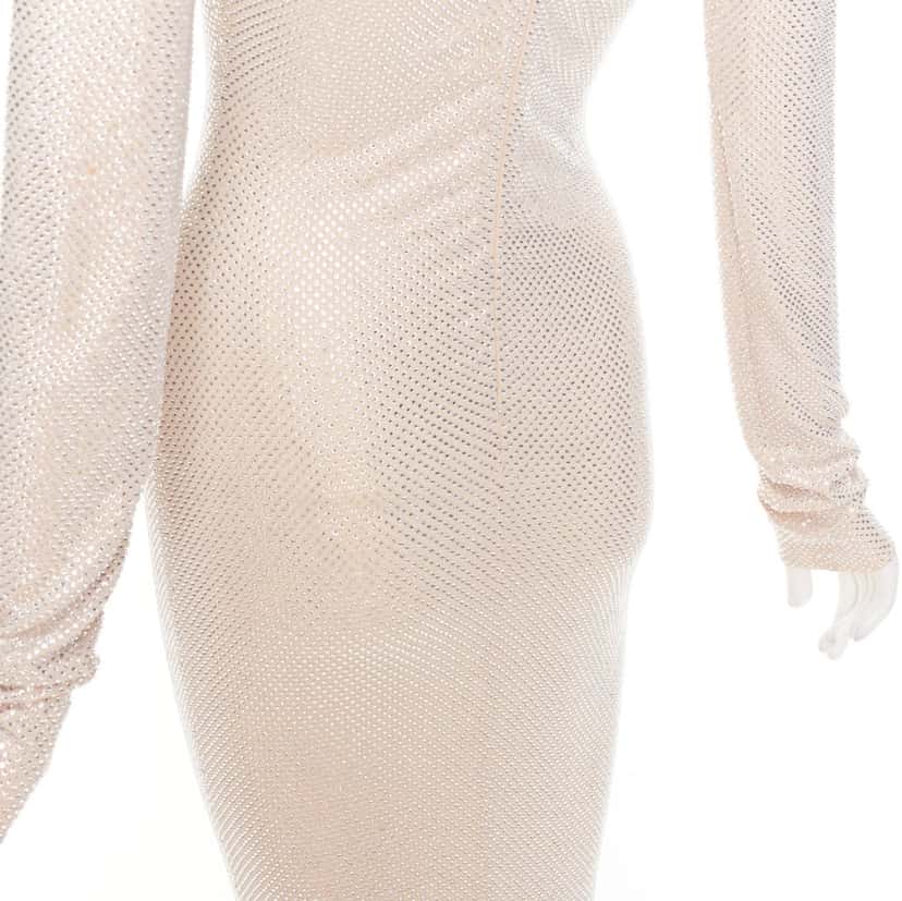 Alexandre Vauthier Dress Beige Viscose Very good condition - Back View