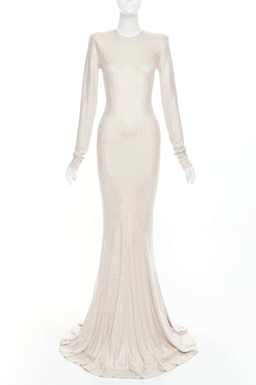 Alexandre Vauthier Dress Beige Viscose Very good condition - Inside View