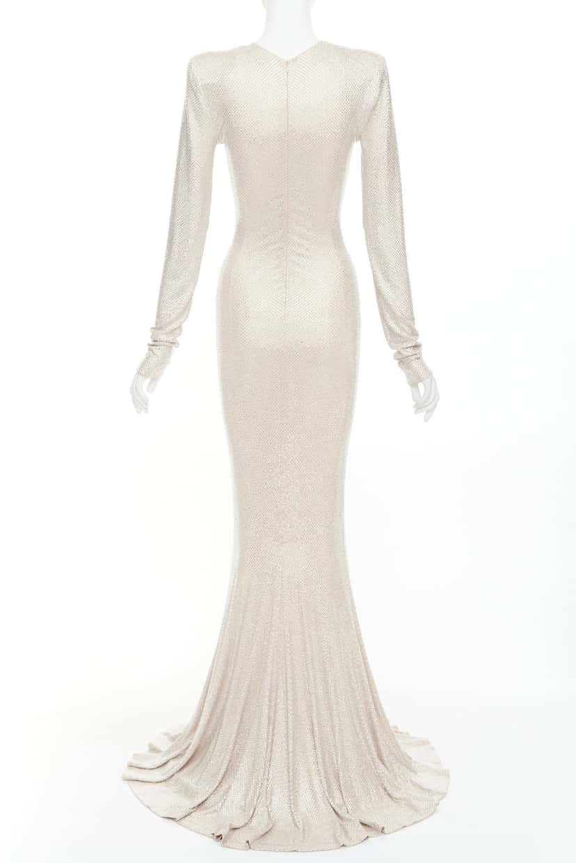 Alexandre Vauthier Dress Beige Viscose Very good condition - Box View