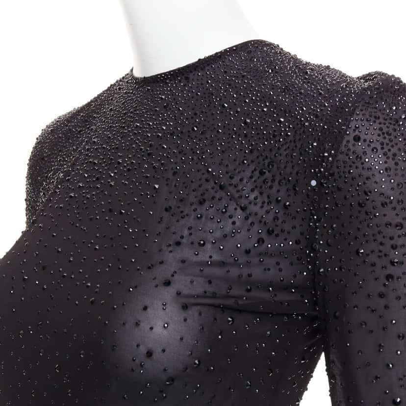 Alexandre Vauthier Dress Black Viscose Good condition - Back View