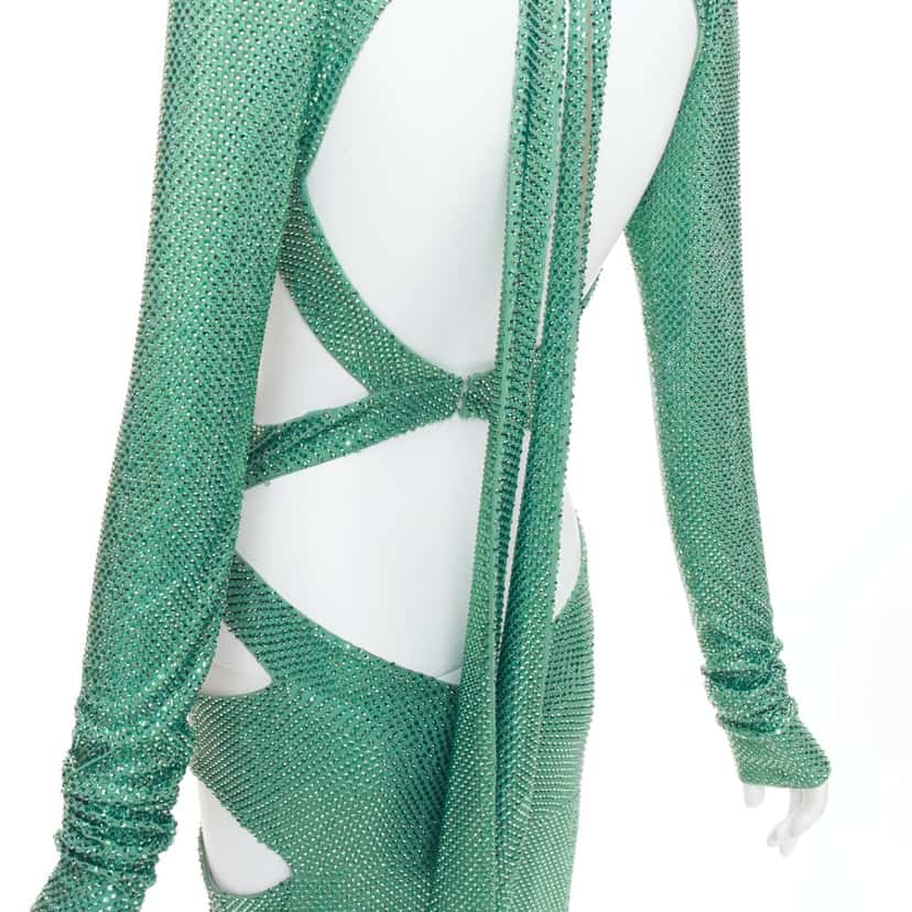 Alexandre Vauthier Dress Green Very good condition - Back View
