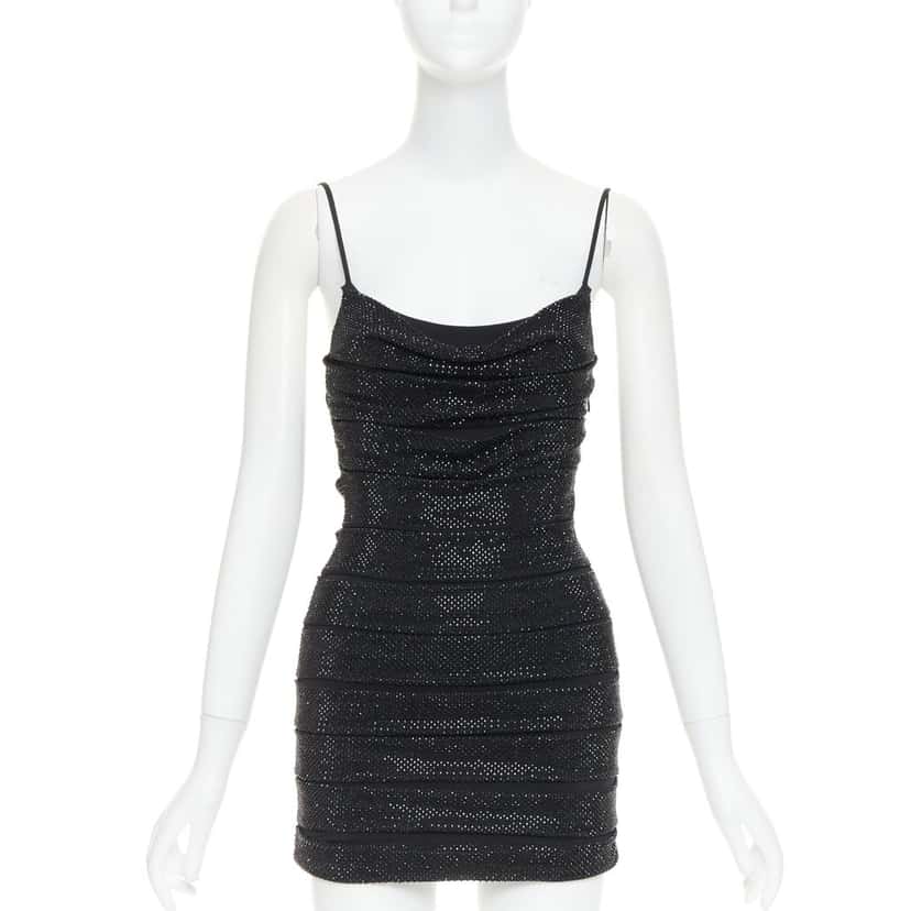 Alexandre Vauthier Dress Black Viscose Fair condition - Front View