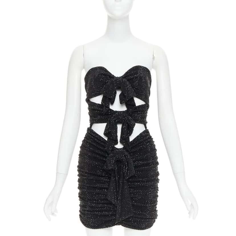 Alexandre Vauthier Dress Black Viscose Very good condition - Front View