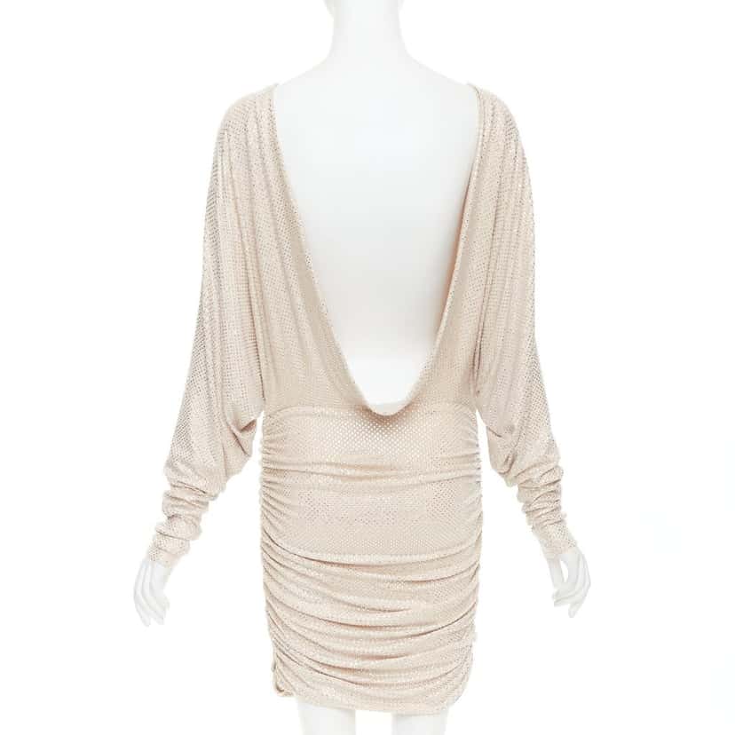 Alexandre Vauthier Dress Beige Viscose Very good condition - Back View