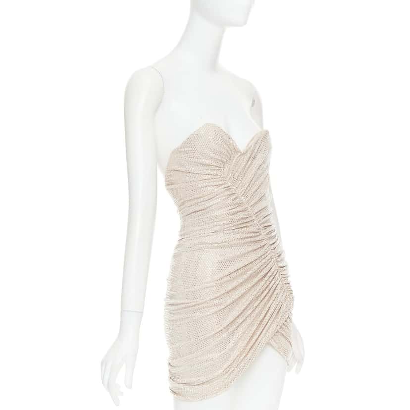 Alexandre Vauthier Dress Beige Viscose Very good condition - Inside View