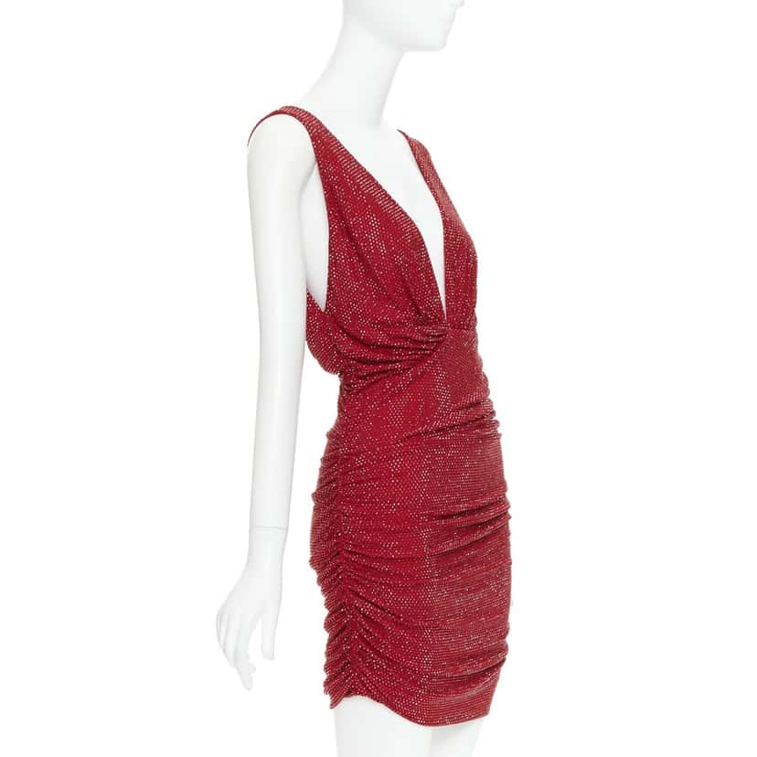 Alexandre Vauthier Dress Red Viscose Never worn, with tag - Inside View