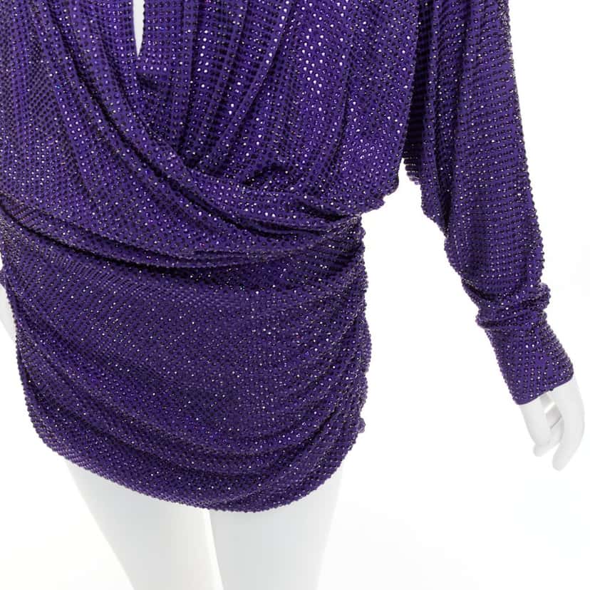 Alexandre Vauthier Dress Purple Good condition - Back View