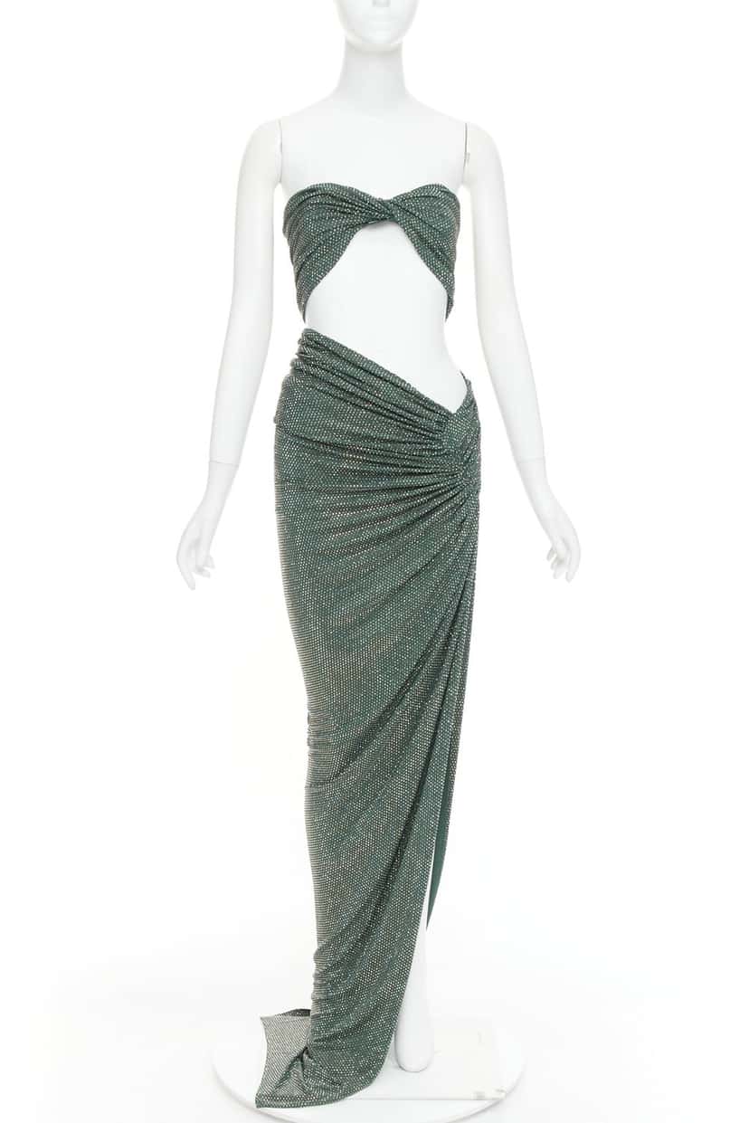 Alexandre Vauthier Dress Green Very good condition - Front View