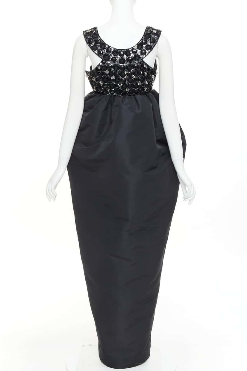 Alexandre Vauthier Dress Black Silk Very good condition - Box View
