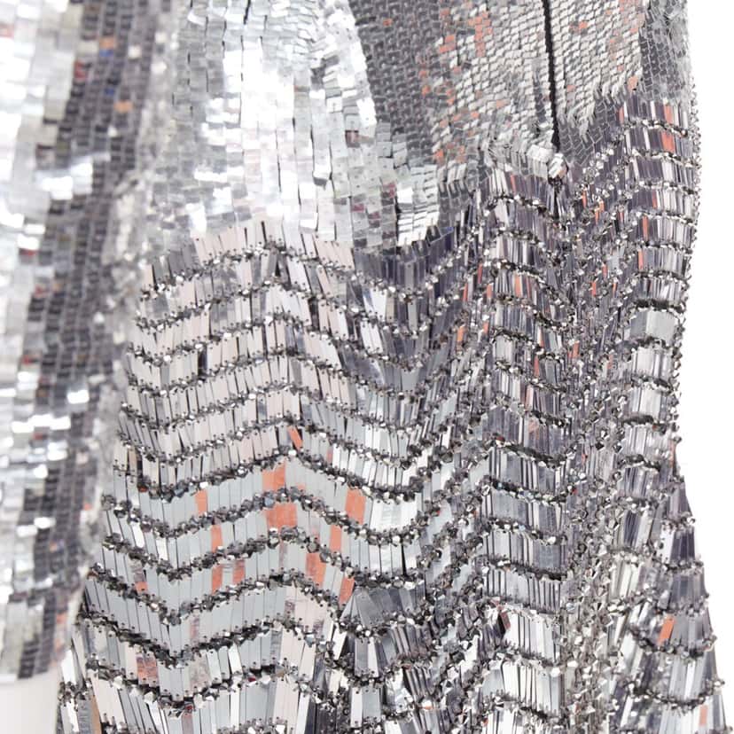 Alexandre Vauthier Silver Dress Silver Fair condition - Back View