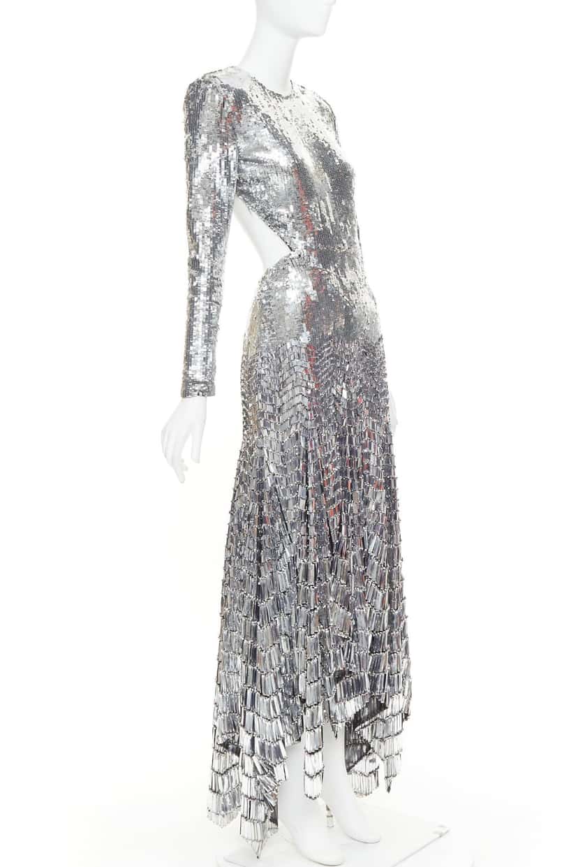 Alexandre Vauthier Silver Dress Silver Fair condition - Inside View