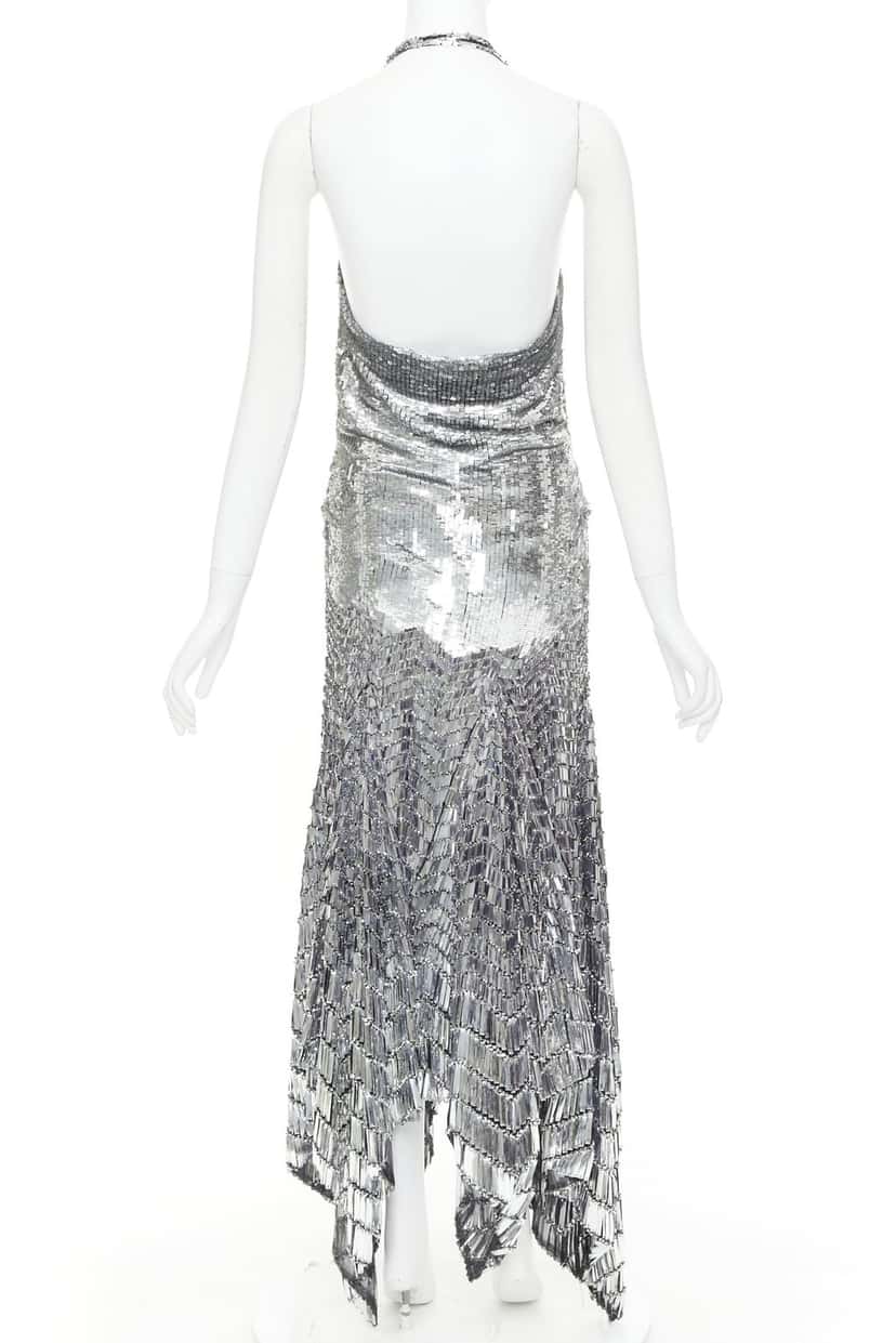 Alexandre Vauthier Dress Silver Fair condition - Box View