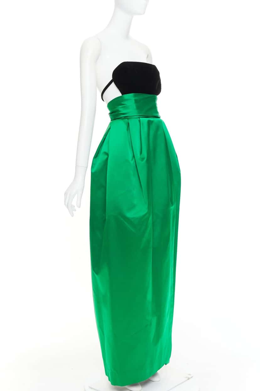 Alexandre Vauthier Dress Green Silk Very good condition - Inside View