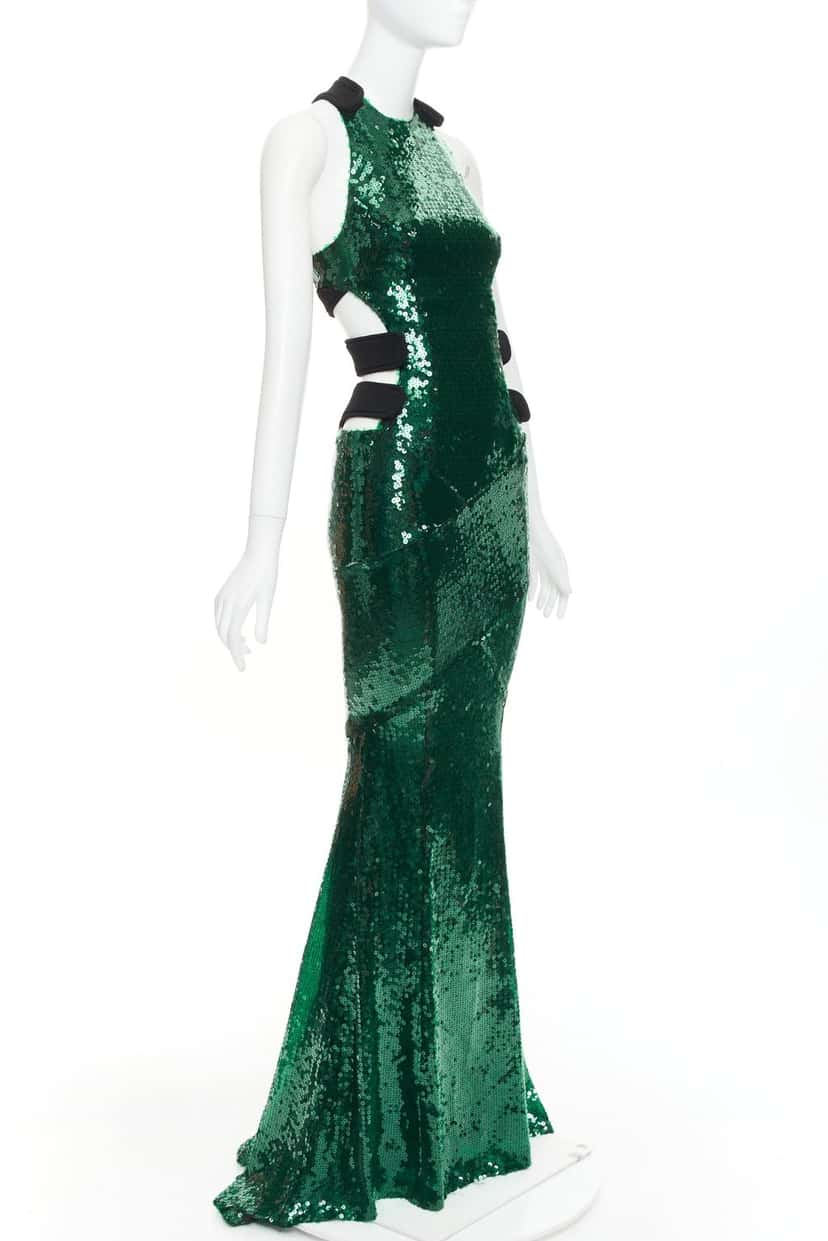 Alexandre Vauthier Dress Green Fair condition - Model View