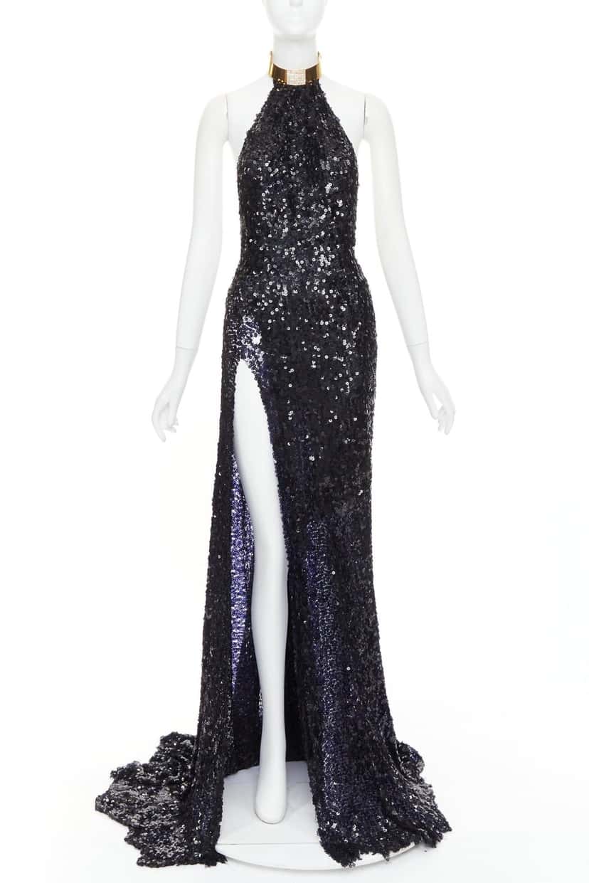 Alexandre Vauthier Dress Navy Fair condition - Front View