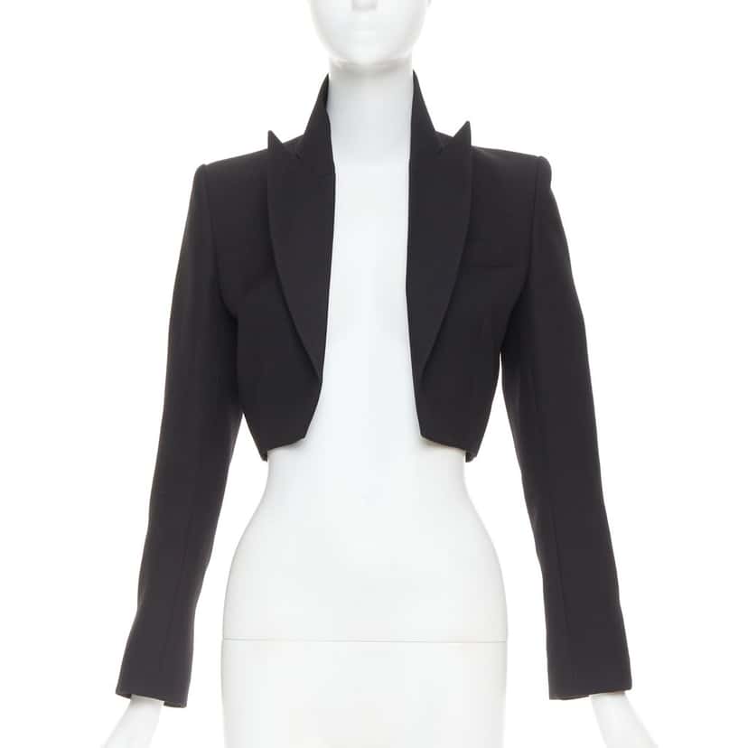 Alexandre Vauthier Black Polyester Jacket Black Polyester Very good condition - Front View