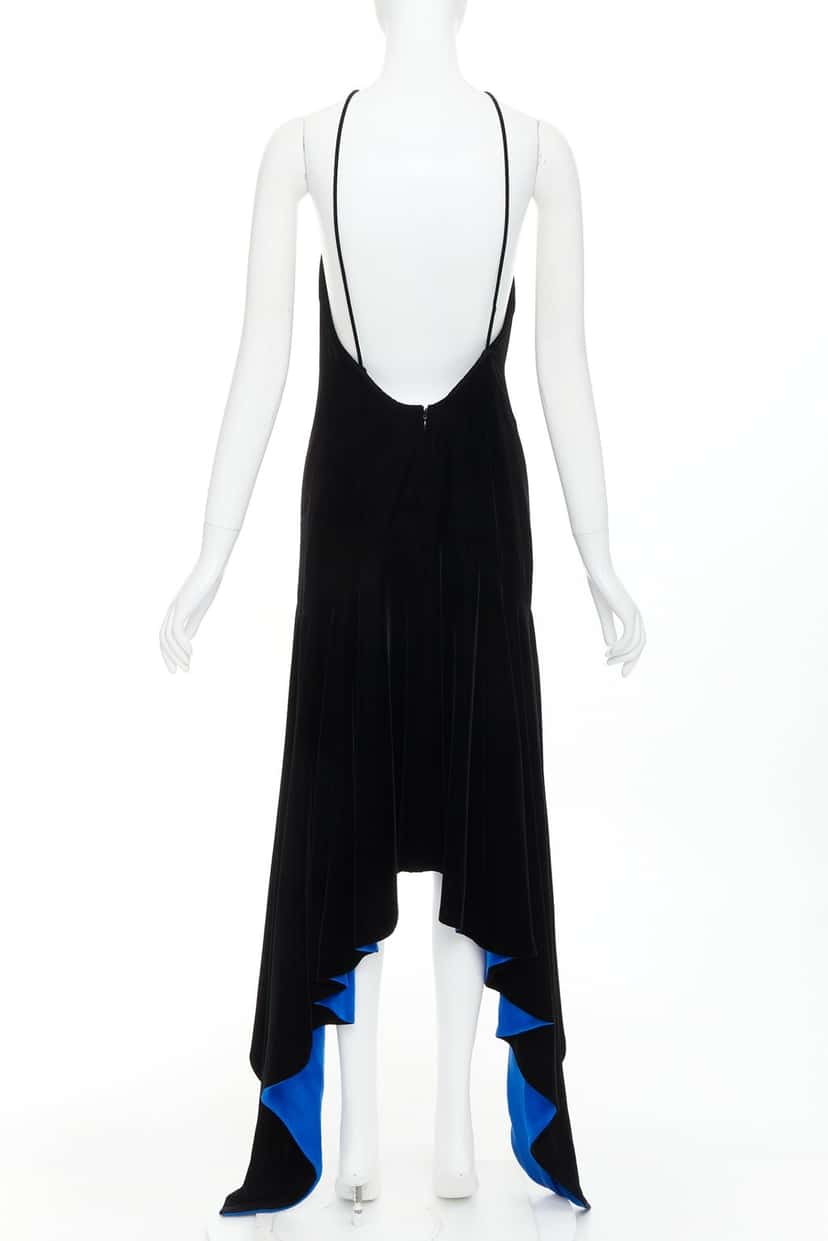 Alexandre Vauthier Dress Black Velvet Very good condition - Model View