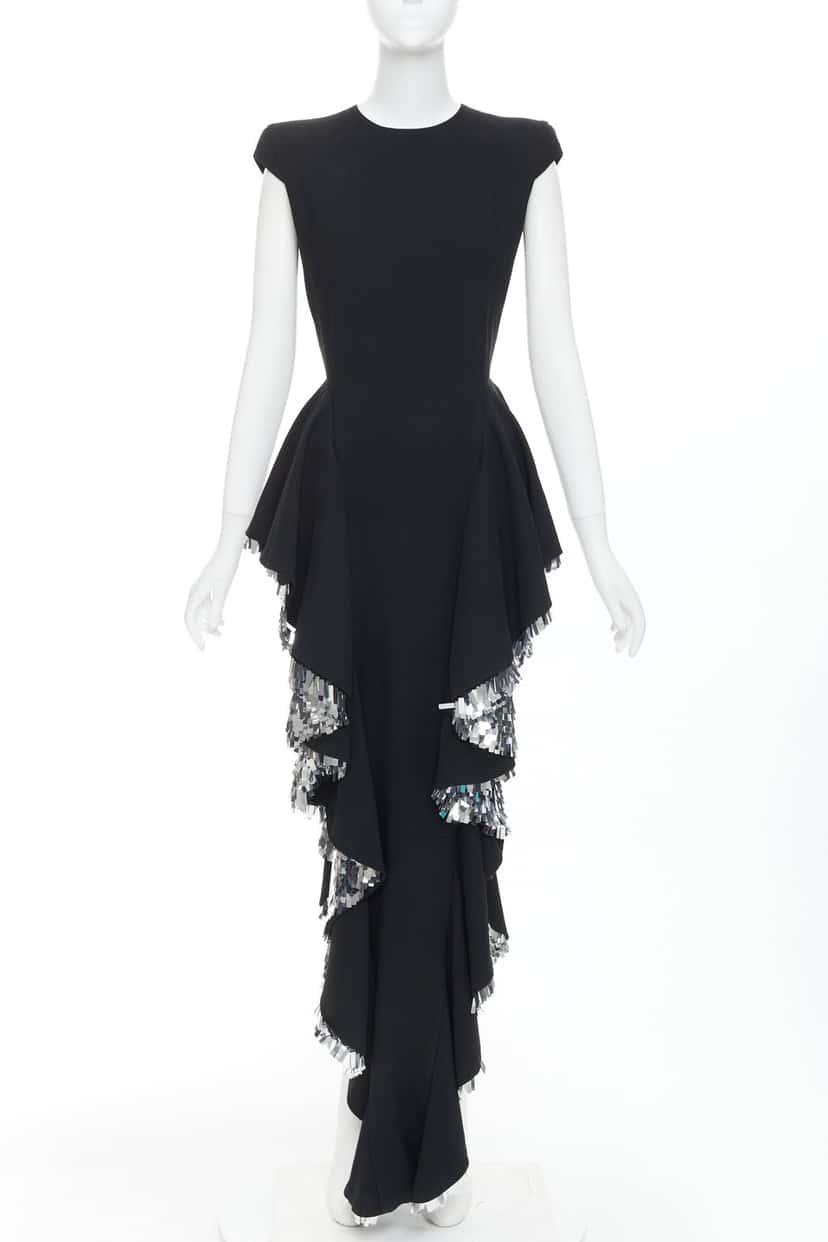 Alexandre Vauthier Dress Black Wool Very good condition - Inside View