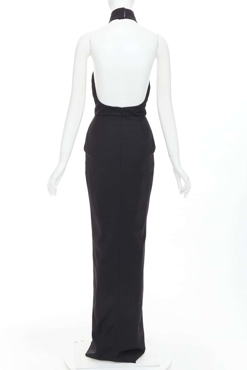 Alexandre Vauthier Dress Black Wool Good condition - Box View