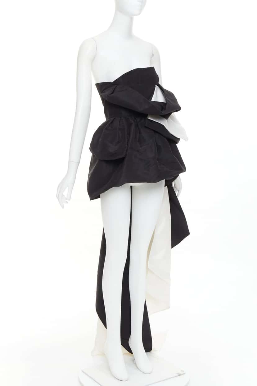 Alexandre Vauthier Dress Black Silk Fair condition - Inside View