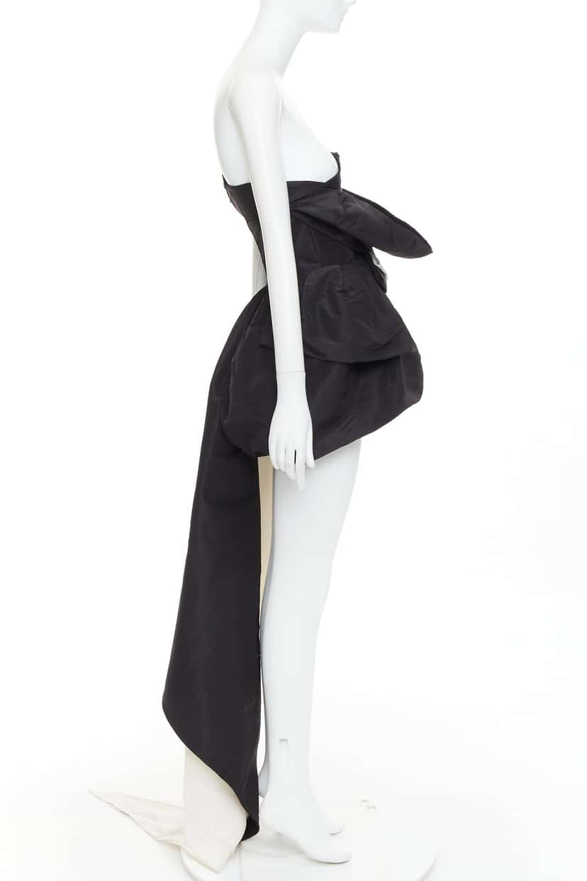 Alexandre Vauthier Dress Black Silk Fair condition - Model View