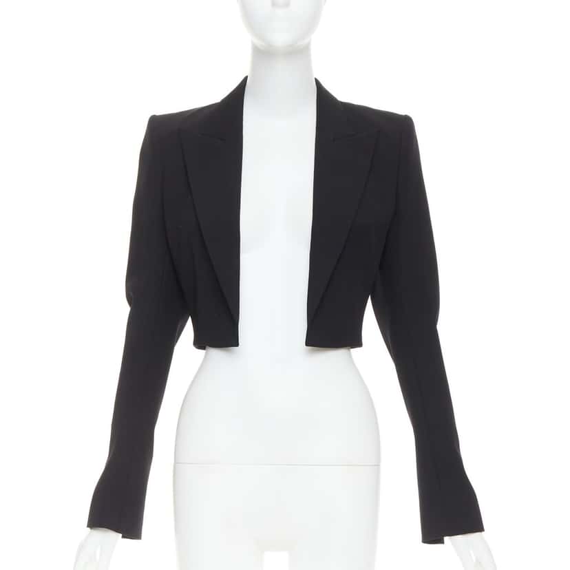Alexandre Vauthier Jacket Black Wool Very good condition - Front View