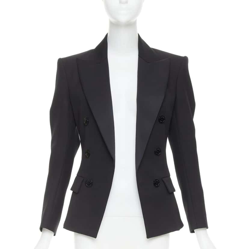 Alexandre Vauthier Jacket Black Wool Very good condition - Front View
