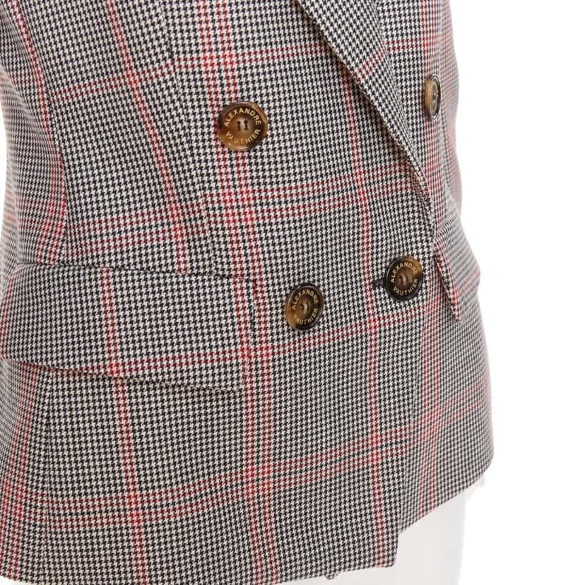 Alexandre Vauthier Jacket Grey Wool Very good condition - Back View